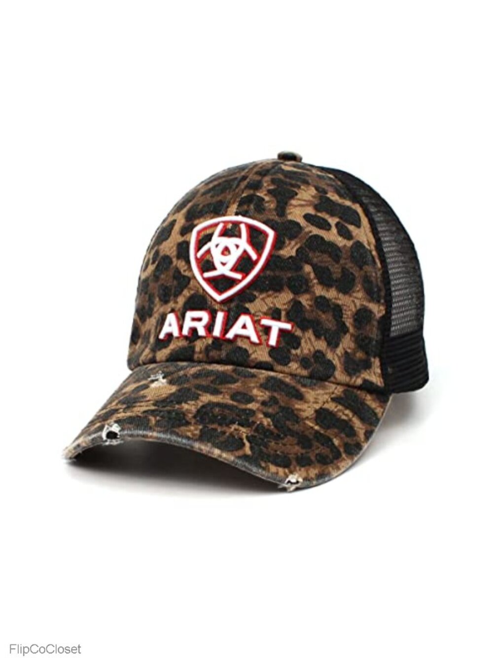Women's Adjustable Cotton Baseball Cap with Leopard Print